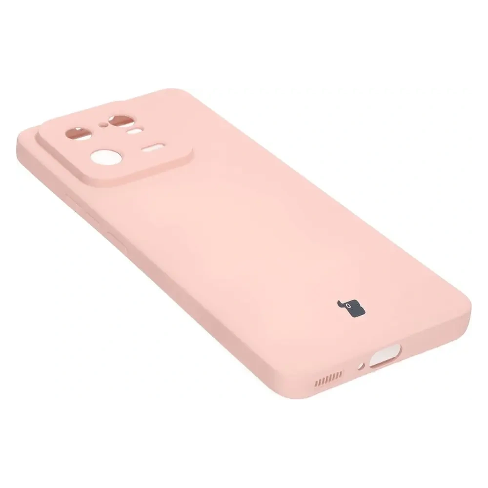 Etui Bizon Case Silicone Sq do Xiaomi 13 Pro jasnoróżowe