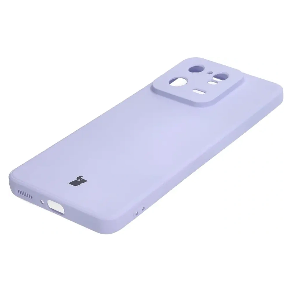 Etui Bizon Case Silicone Sq do Xiaomi 13 Pro jasnofioletowe