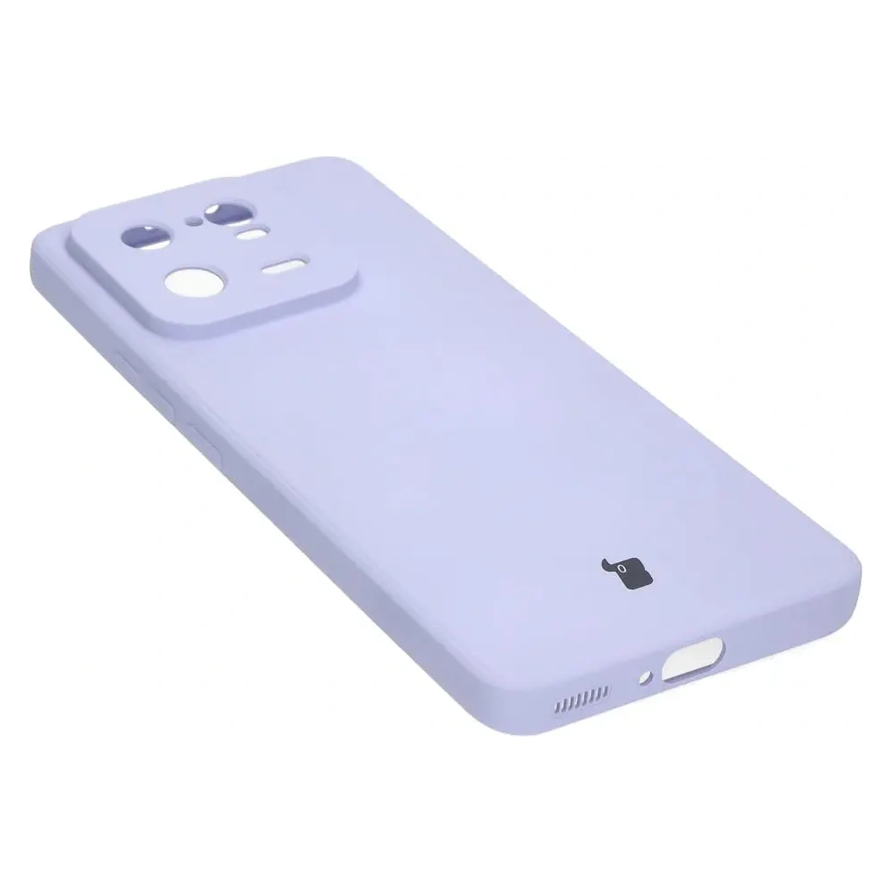 Etui Bizon Case Silicone Sq do Xiaomi 13 Pro jasnofioletowe