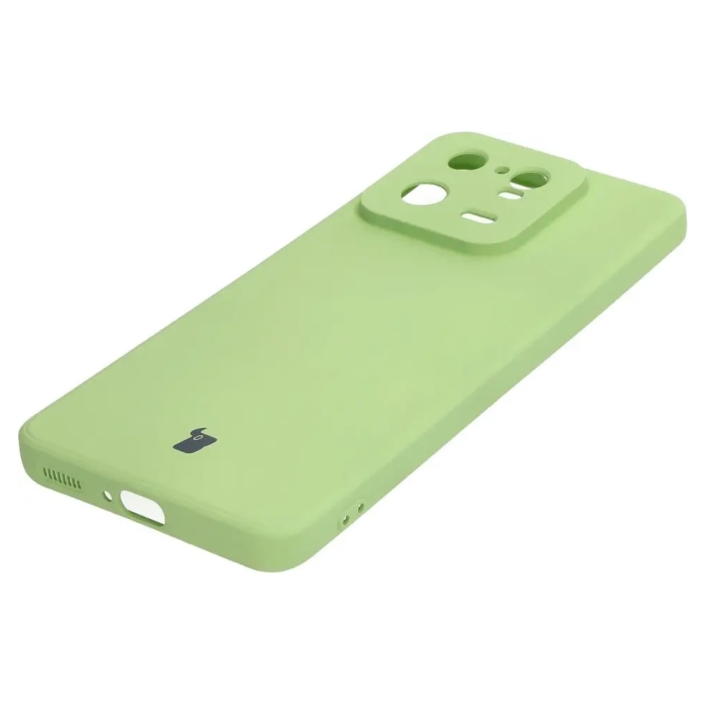 Etui Bizon Case Silicone Sq do Xiaomi 13 Pro jasnozielone