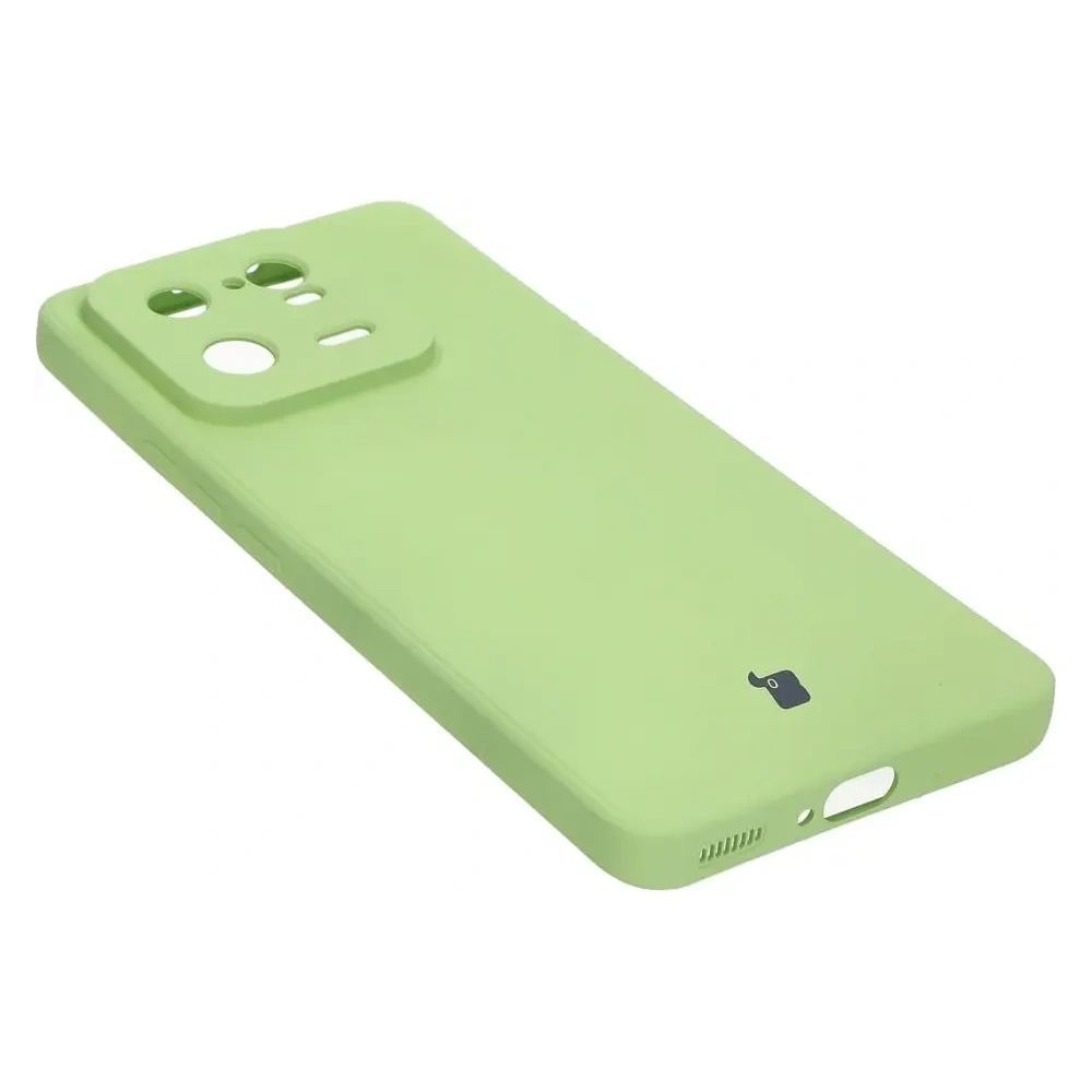 Etui Bizon Case Silicone Sq do Xiaomi 13 Pro jasnozielone