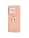 Bizon Case Szilikon Gyűrű Sq Xiaomi 13 Pro világos rózsaszín