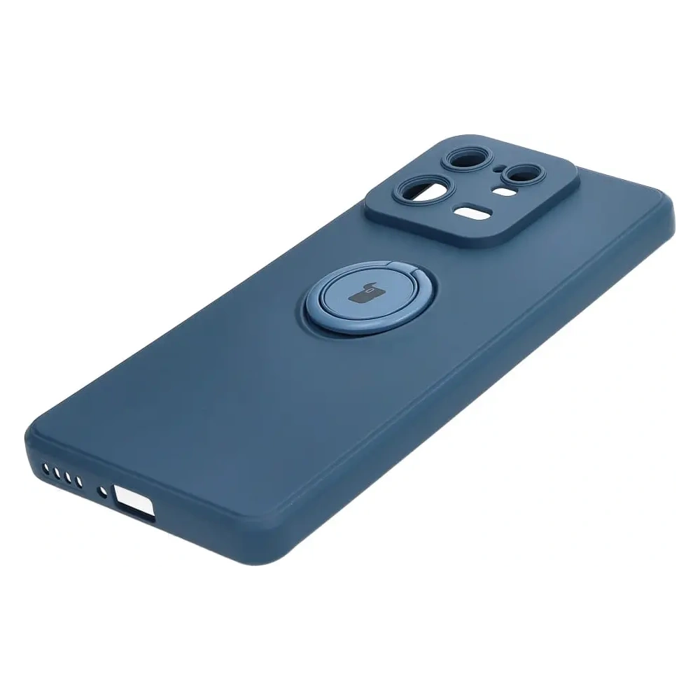 Etui Bizon Case Silicone Ring Sq do Xiaomi 13 Pro granatowe