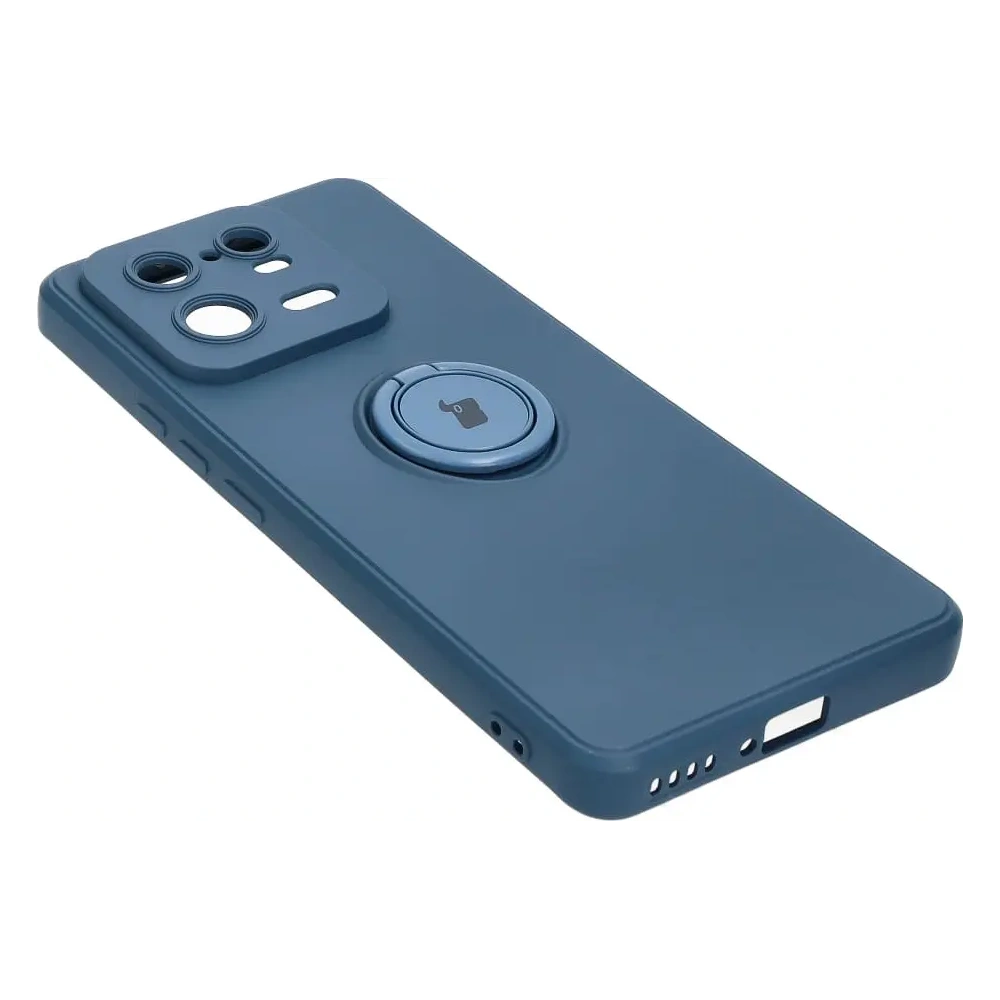 Etui Bizon Case Silicone Ring Sq do Xiaomi 13 Pro granatowe