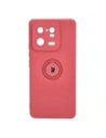 Etui Bizon Case Silicone Ring Sq do Xiaomi 13 Pro brudny róż