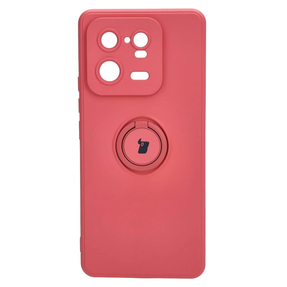 Etui Bizon Case Silicone Ring Sq do Xiaomi 13 Pro brudny róż