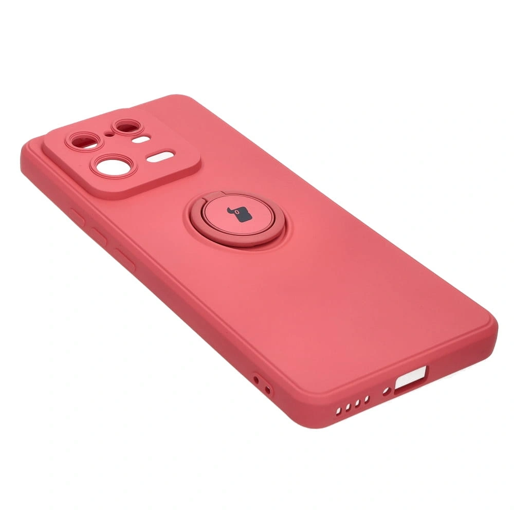 Etui Bizon Case Silicone Ring Sq do Xiaomi 13 Pro brudny róż