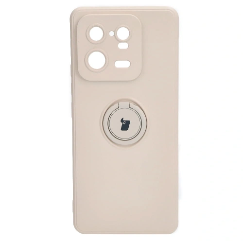 Kup Etui Bizon Case Silicone Ring Sq do Xiaomi 13 Pro beżowe - BIZ2007 - {ean13} - Sklep Home Screen