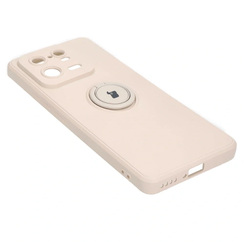 Kup Etui Bizon Case Silicone Ring Sq do Xiaomi 13 Pro beżowe - BIZ2007 - {ean13} - Sklep Home Screen