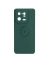 Etui Bizon Case Silicone Ring Sq do Xiaomi 13 Pro ciemnozielone