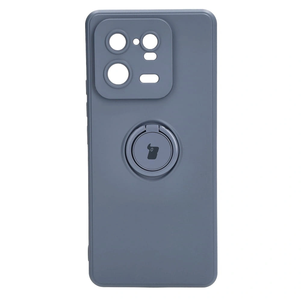 Etui Bizon Case Silicone Ring Sq do Xiaomi 13 Pro szare