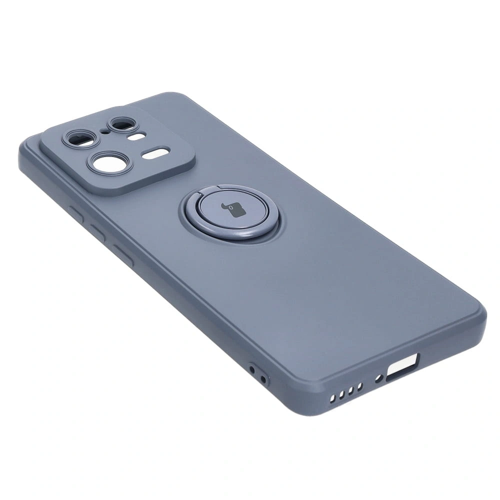 Etui Bizon Case Silicone Ring Sq do Xiaomi 13 Pro szare