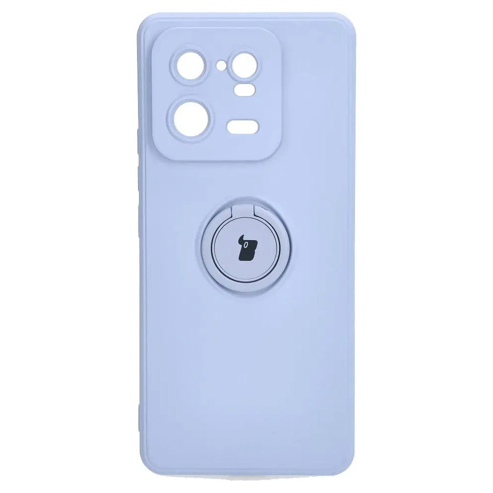 Etui Bizon Case Silicone Ring Sq do Xiaomi 13 Pro jasnofioletowe