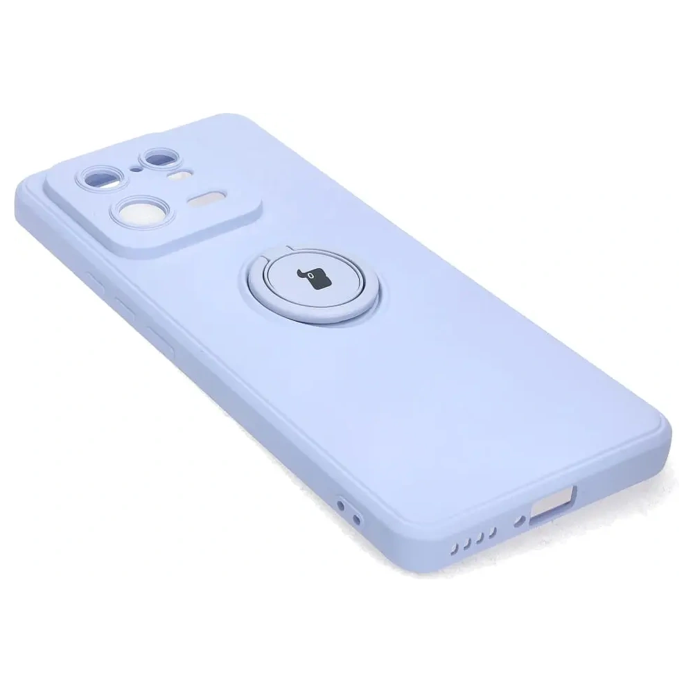 Etui Bizon Case Silicone Ring Sq do Xiaomi 13 Pro jasnofioletowe