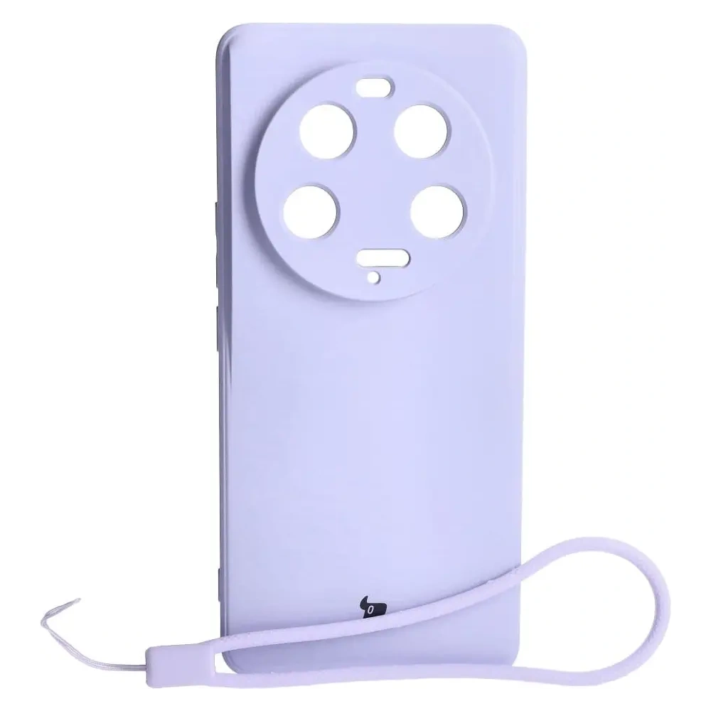 Etui Bizon Case Silicone Sq do Xiaomi 13 Ultra jasnofioletowe