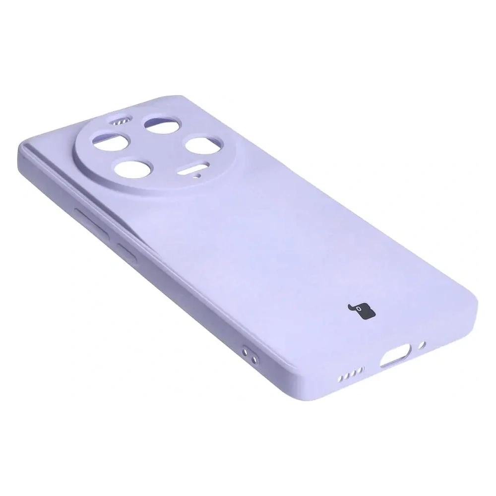 Etui Bizon Case Silicone Sq do Xiaomi 13 Ultra jasnofioletowe