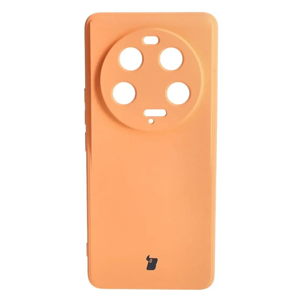 Etui Bizon Case Silicone Sq do Xiaomi 13 Ultra pomarańczowe