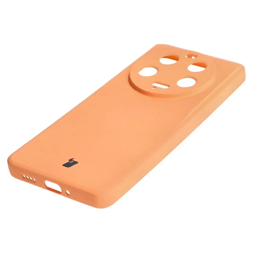 Etui Bizon Case Silicone Sq do Xiaomi 13 Ultra pomarańczowe