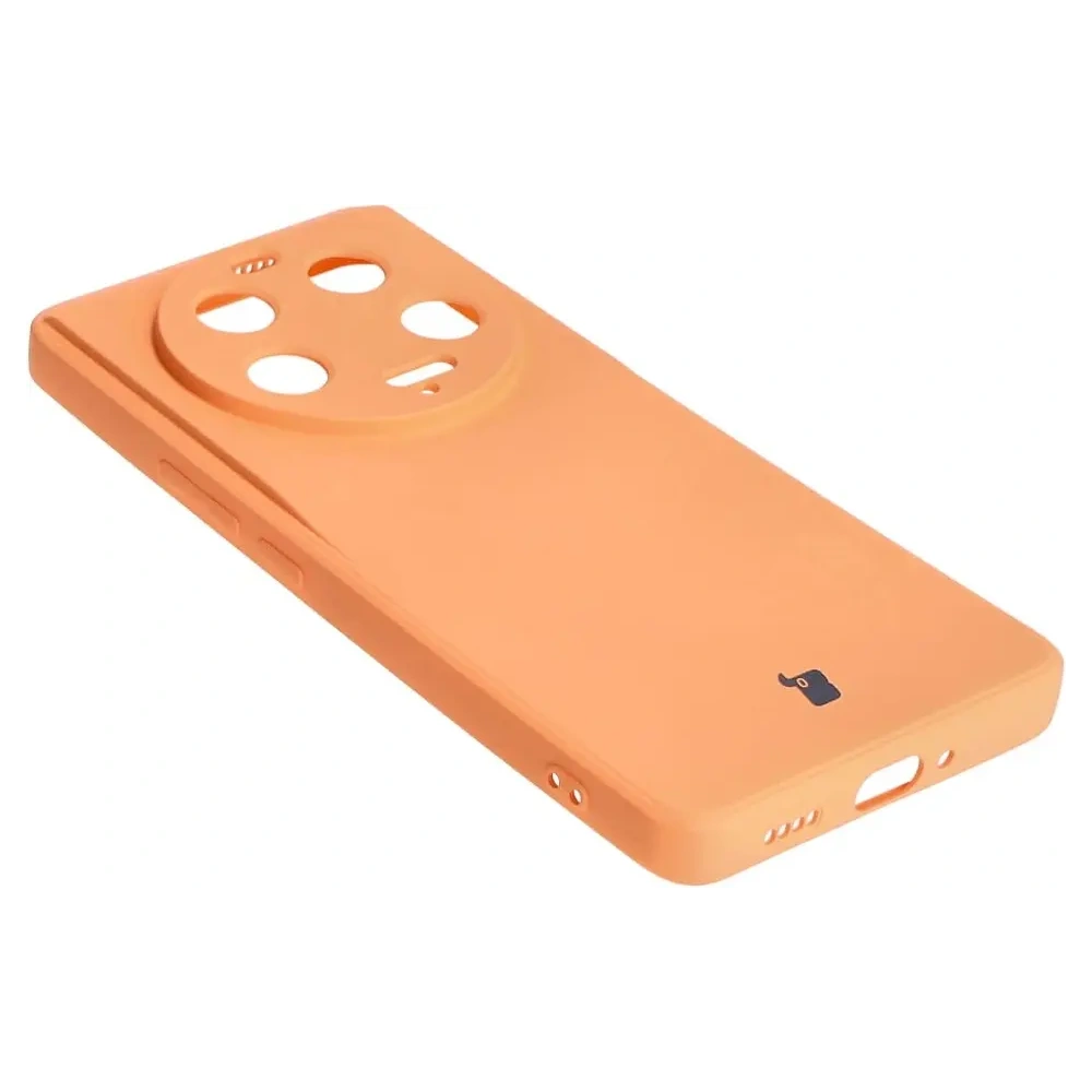 Etui Bizon Case Silicone Sq do Xiaomi 13 Ultra pomarańczowe