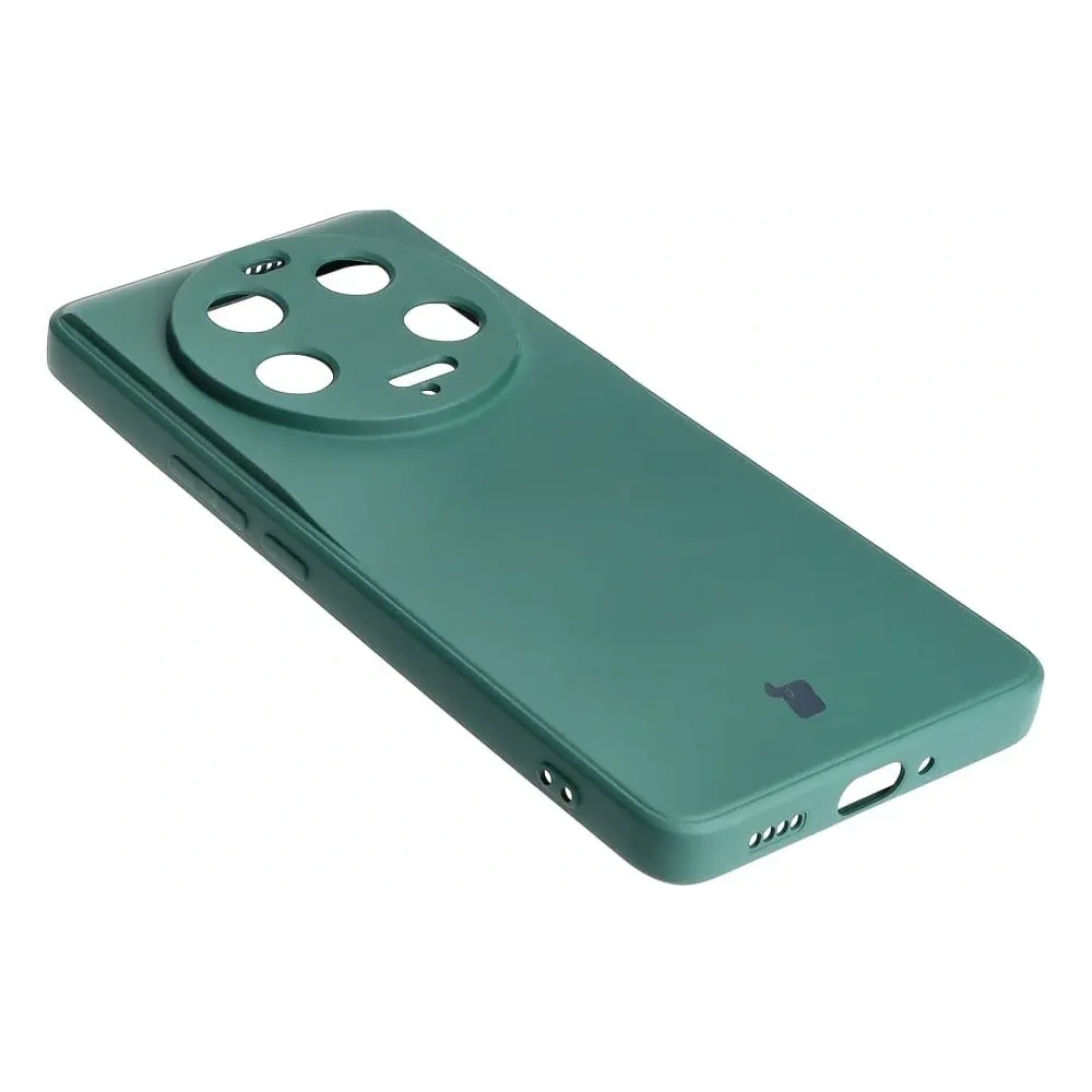 Etui Bizon Case Silicone Sq do Xiaomi 13 Ultra ciemnozielone