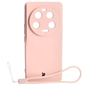 Etui Bizon Case Silicone Sq do Xiaomi 13 Ultra světle růžové