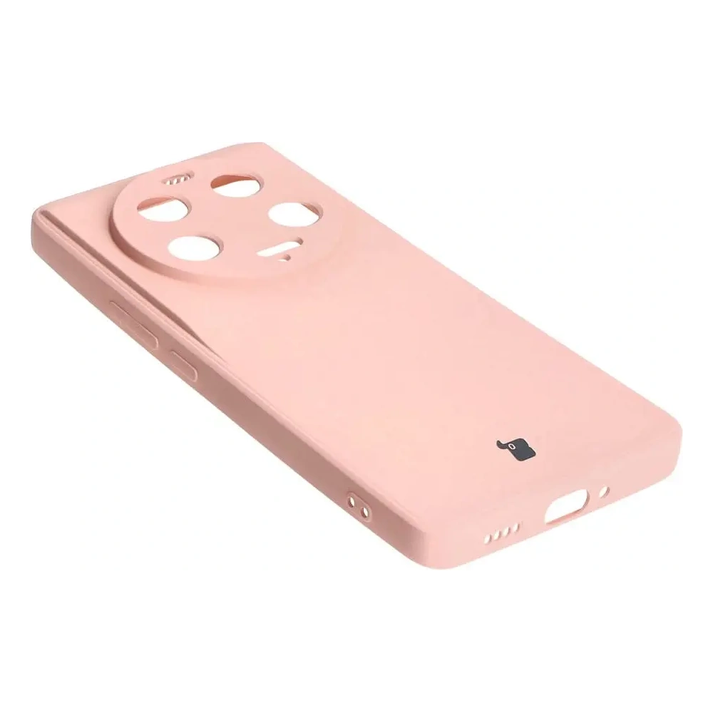 Etui Bizon Case Silicone Sq do Xiaomi 13 Ultra jasnoróżowe