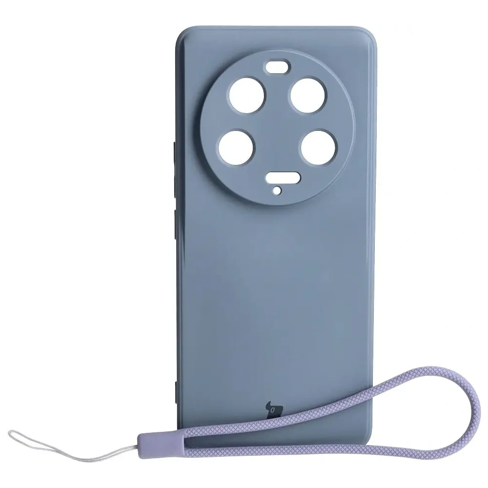 Etui Bizon Case Silicone Sq do Xiaomi 13 Ultra szare