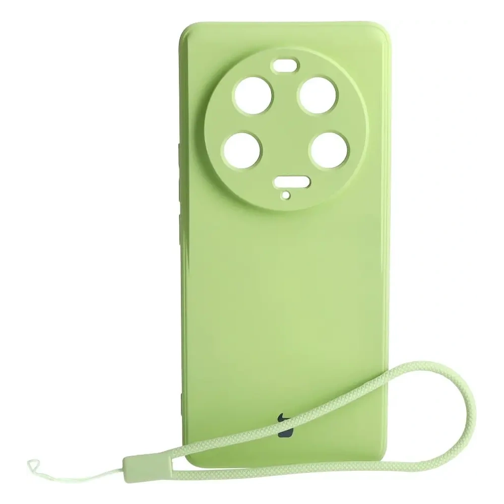 Etui Bizon Case Silicone Sq do Xiaomi 13 Ultra jasnozielone