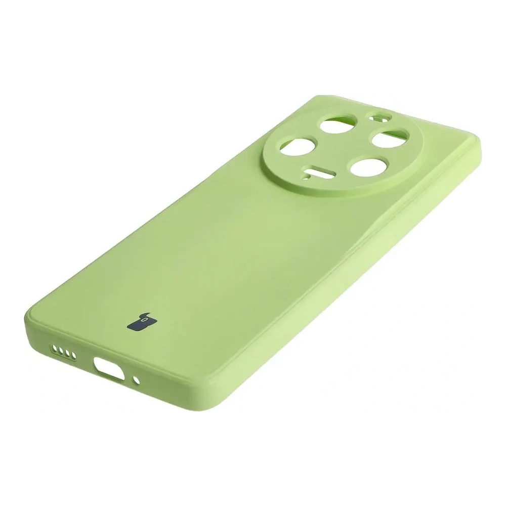Etui Bizon Case Silicone Sq do Xiaomi 13 Ultra jasnozielone