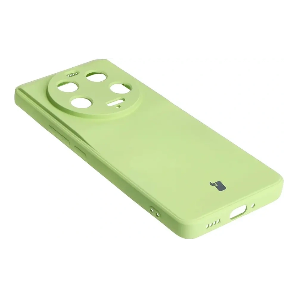 Etui Bizon Case Silicone Sq do Xiaomi 13 Ultra jasnozielone