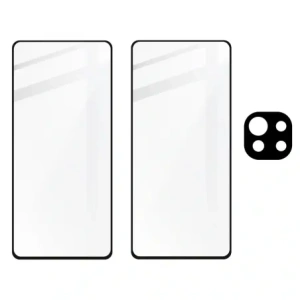 Kup Bizon Glass Edge gehärtetes Glas - [2 PACK] + Linsen Schutz Xiaomi Mi 11 Lite / 5G / 5G NE schwarz - BIZ2037 - {ean13} - Sklep Home Screen