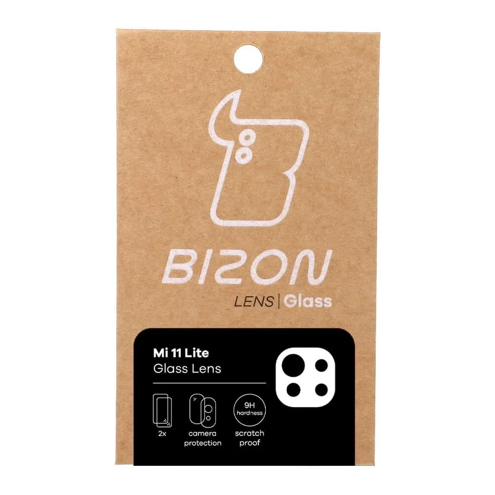 Szkło na aparat Bizon Glass Lens do Xiaomi Mi 11 Lite / 5G / 5G NE [2 PACK]
