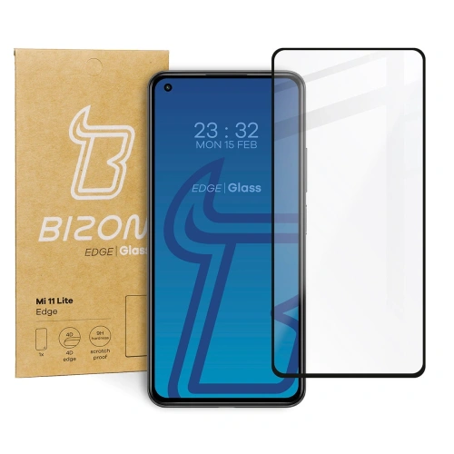 Kup Szkło hartowane Bizon Glass Edge do Xiaomi Mi 11 Lite / 5G / 5G NE czarne - BIZ2039 - {ean13} - Sklep Home Screen