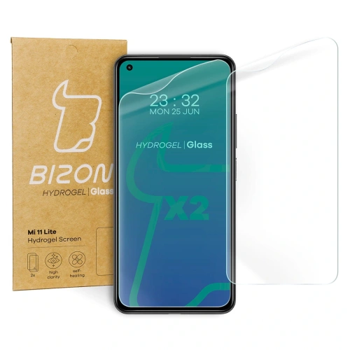 Kup Fólie hydrogelová na displej Bizon Glass Hydrogel Xiaomi Mi 11 Lite / 5G / 5G NE [2 PACK] - BIZ2042 - {ean13} - Sklep Home Screen