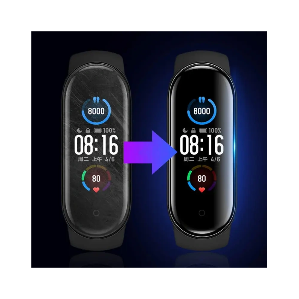 Folia hydrożelowa na ekran Bizon Glass Hydrogel Xiaomi Mi Band 7 [2 PACK]