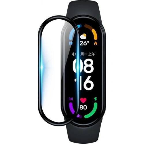 Kup Szkło hybrydowe Bizon Glass Edge do Xiaomi Mi Smart Band 7 czarne - BIZ2051 - {ean13} - Sklep Home Screen