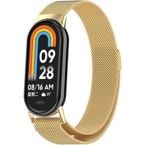 Kup Pasek Bizon Strap Watch Chain do Xiaomi Mi Smart Band 8 zlatý - BIZ2063 - {ean13} - Sklep Home Screen