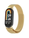 Pasek Bizon Strap Watch Chain do Xiaomi Mi Smart Band 8 złoty