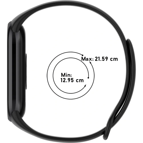 Kup Bizon Szíj Óra Dots Xiaomi Mi Smart Band 8 fekete - BIZ2064 - {ean13} - Sklep Home Screen