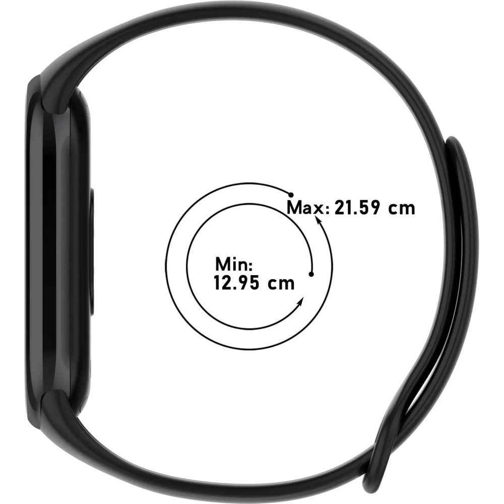 Pasek Bizon Strap Watch Dots do Xiaomi Mi Smart Band 8 czarny