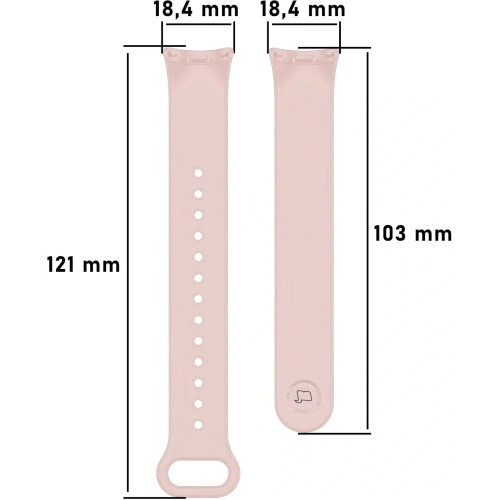 Buy Bizon Strap Watch Dots Xiaomi Mi Smart Band 8 light rose - BIZ2065 - {ean13} - Home Screen Store Europe