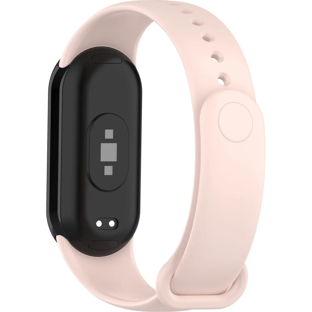 Pasek Bizon Strap Watch Dots do Xiaomi Mi Smart Band 8 jasnoróżowy