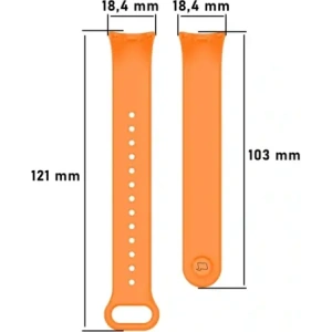 Kup Pasek Bizon Strap Watch Dots do Xiaomi Mi Smart Band 8 oranžový - BIZ2066 - {ean13} - Sklep Home Screen