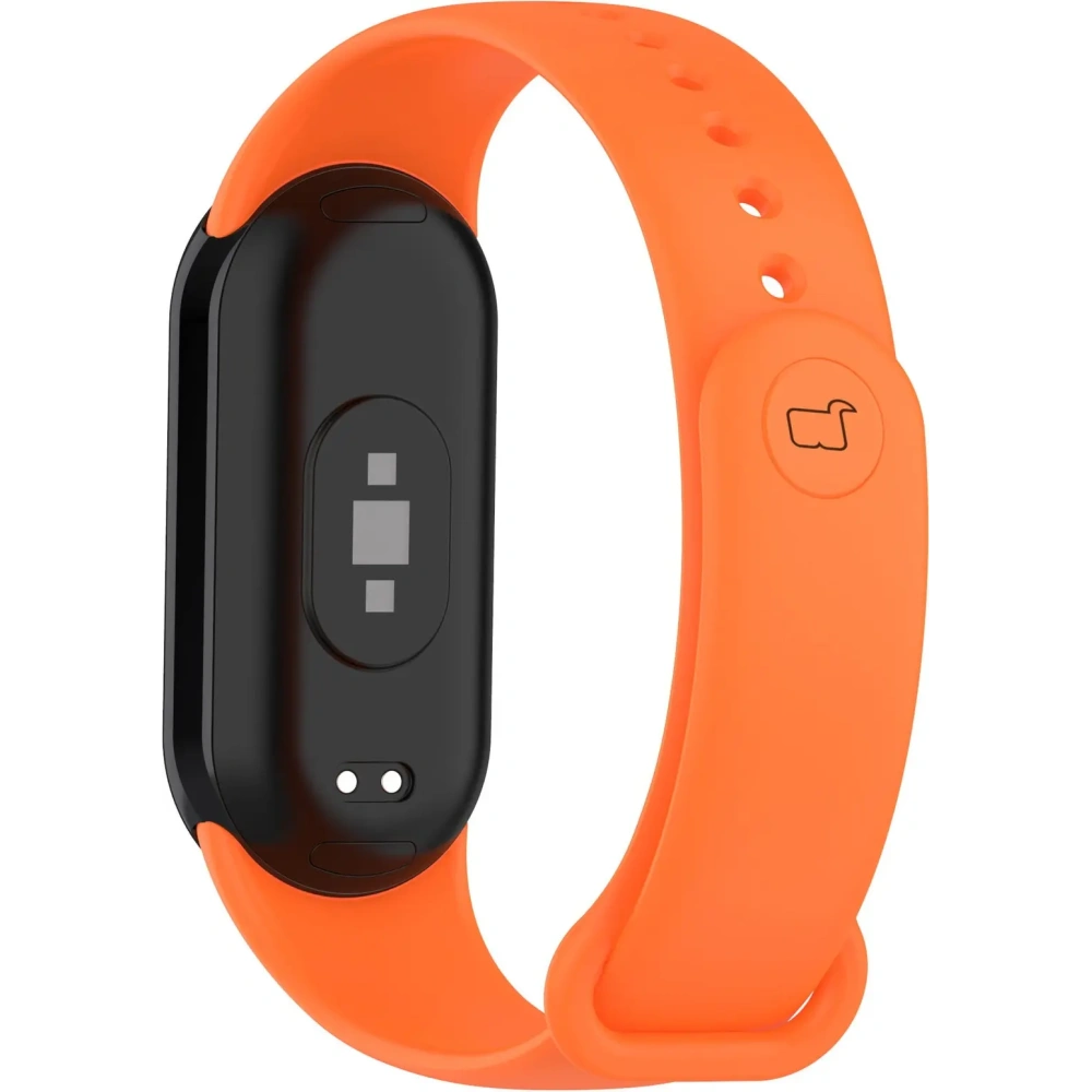 Pasek Bizon Strap Watch Dots do Xiaomi Mi Smart Band 8 pomarańczowy