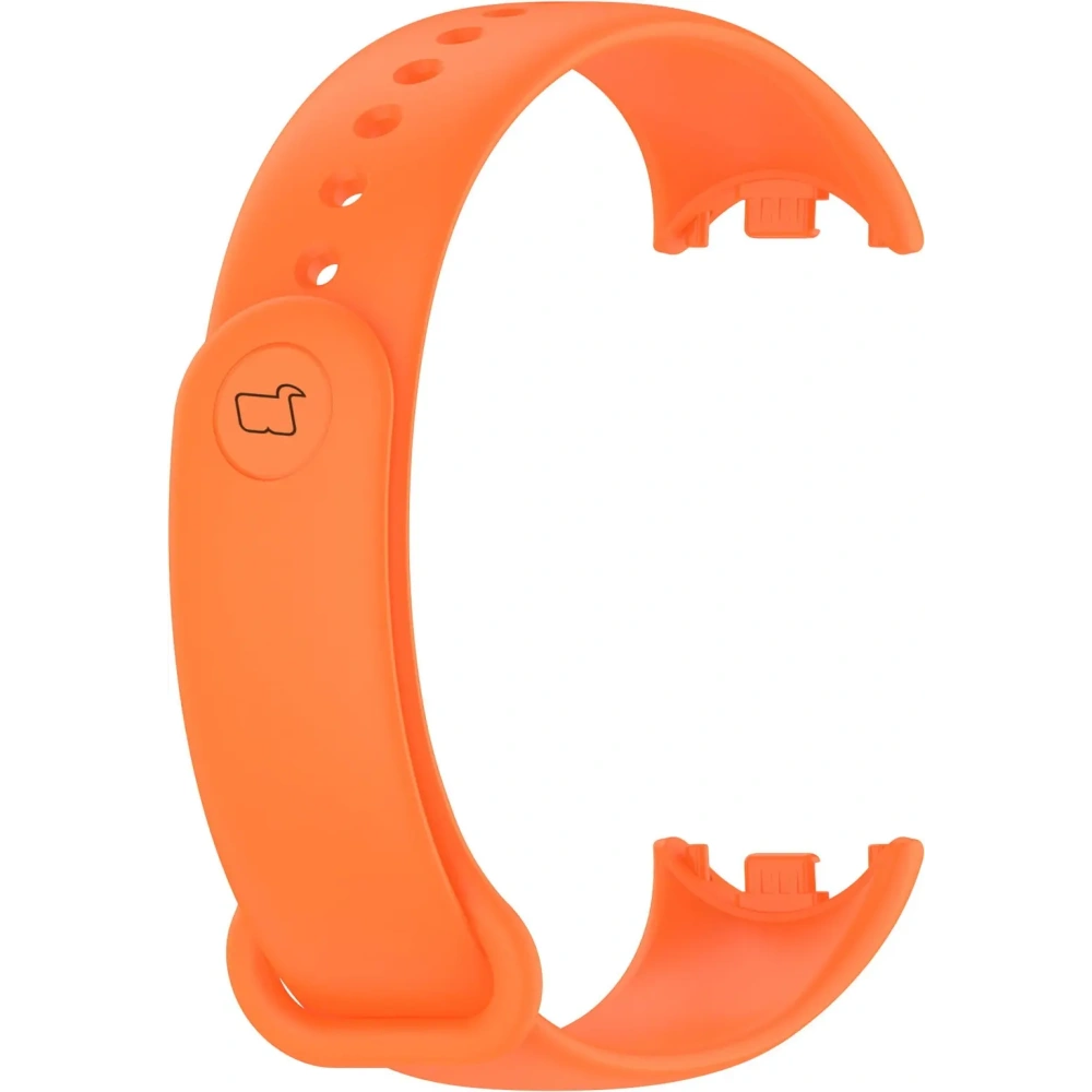 Pasek Bizon Strap Watch Dots do Xiaomi Mi Smart Band 8 pomarańczowy