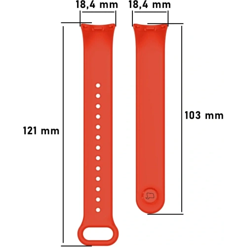 Kup Bizon Strap Watch Dots Xiaomi Mi Smart Band 8 piros - BIZ2067 - {ean13} - Sklep Home Screen