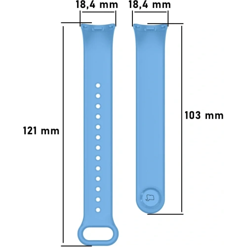 Kup Pasek Bizon Strap Watch Dots do Xiaomi Mi Smart Band 8 modrý - BIZ2068 - {ean13} - Sklep Home Screen