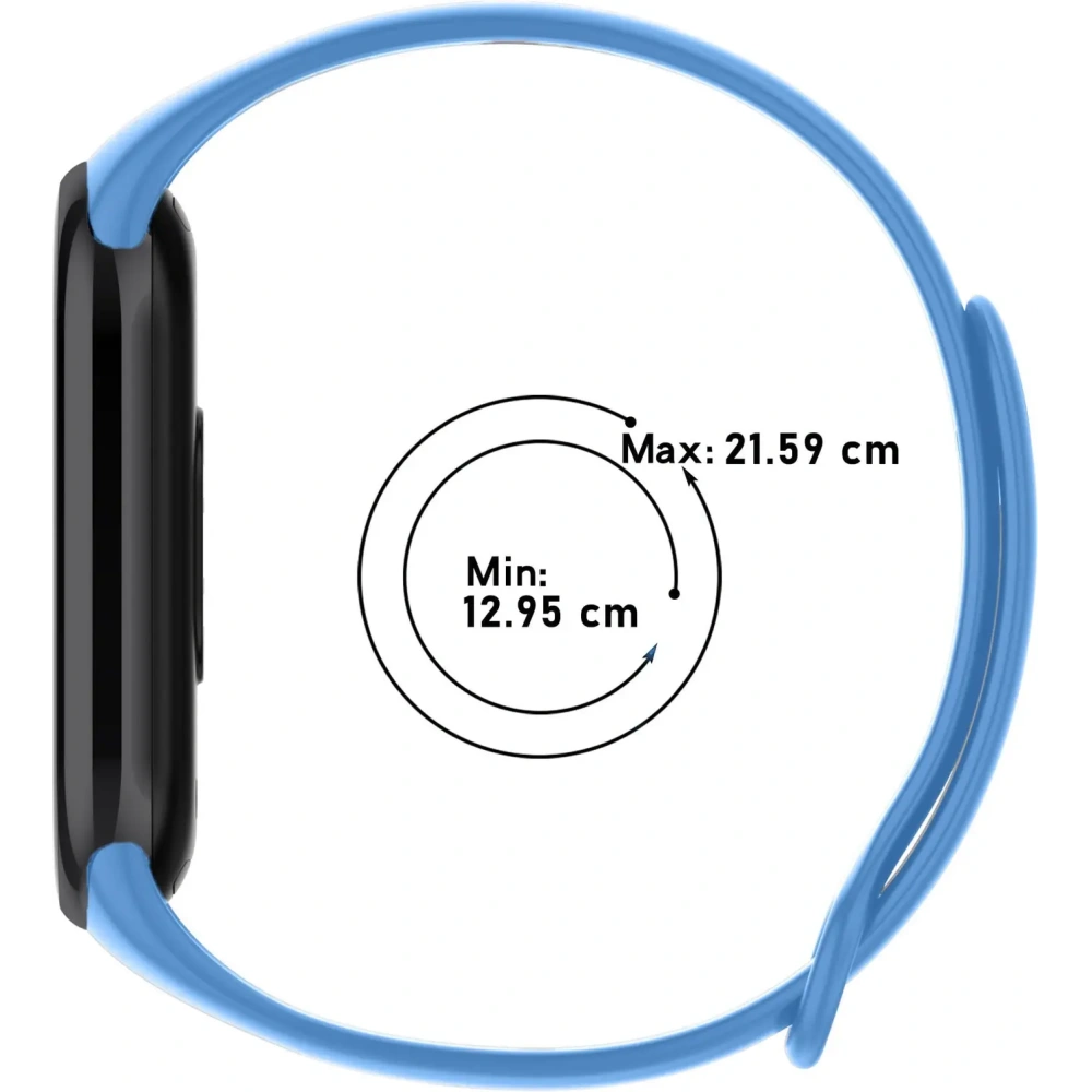 Pasek Bizon Strap Watch Dots do Xiaomi Mi Smart Band 8 niebieski