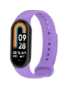 Pasek Bizon Strap Watch Dots do Xiaomi Mi Smart Band 8 fialový