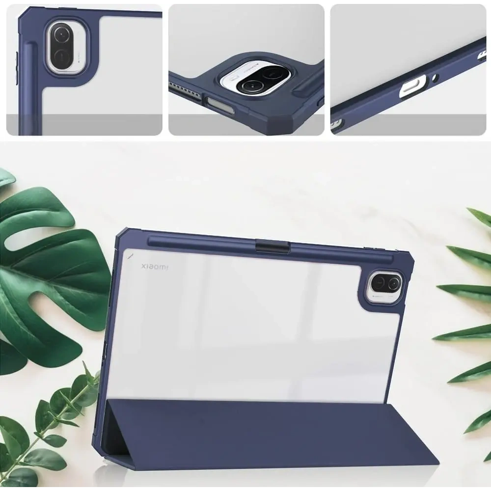 Etui Bizon Case Tab Clear Matt do Xiaomi Pad 5 / 5 Pro 11.0 granatowe